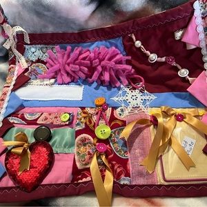 Loving Hearts Fidget Quilt.